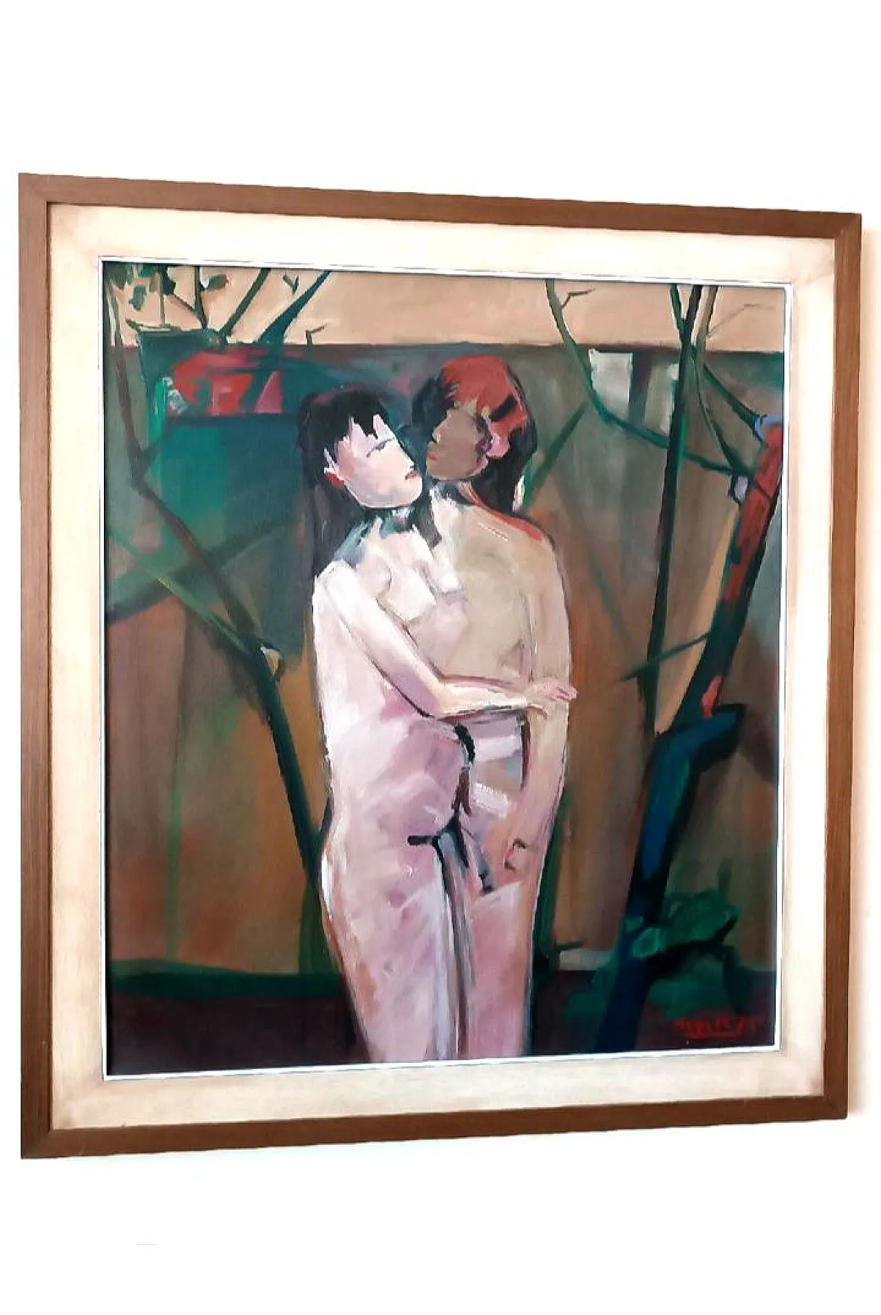 Figure di Marcello Mori, olio su tela, anni '70 1