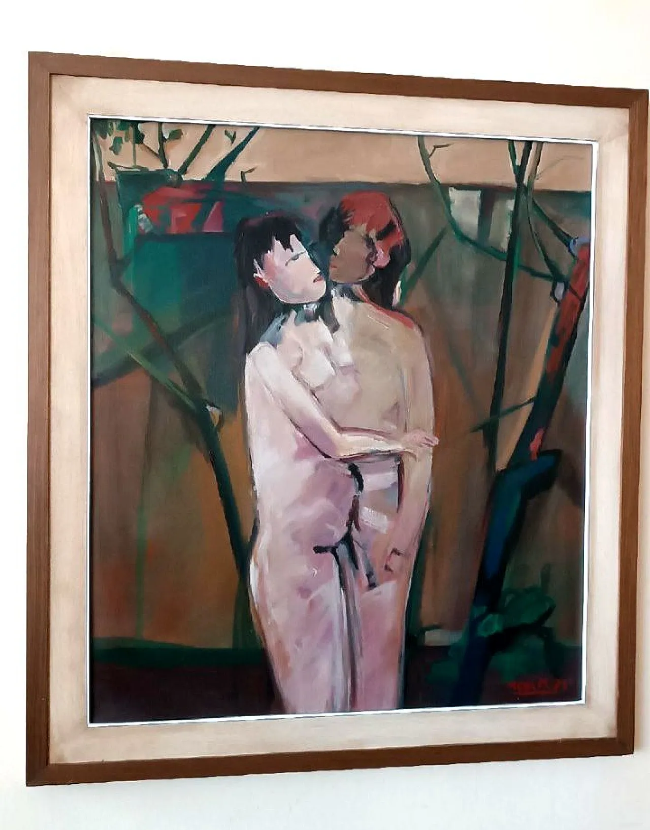Figure di Marcello Mori, olio su tela, anni '70 2