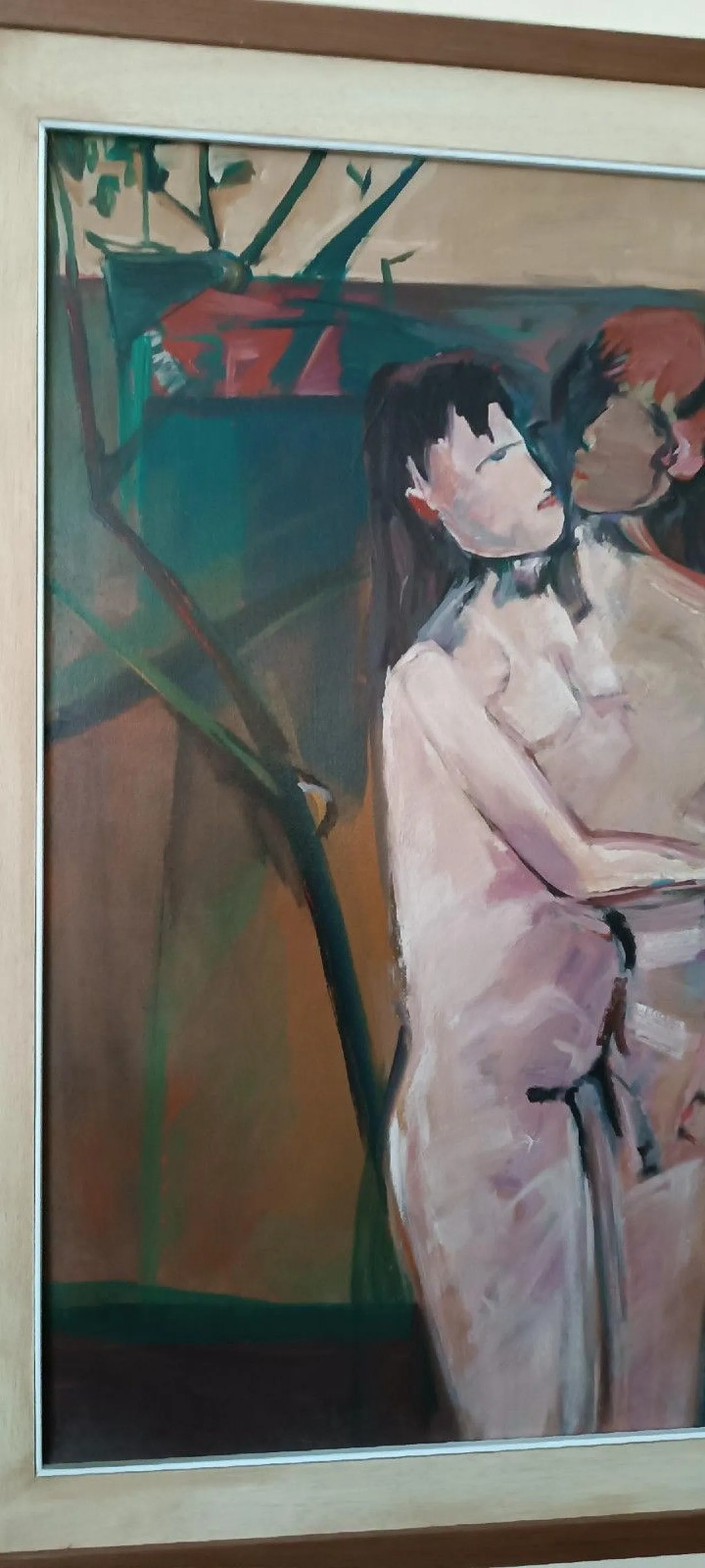 Figure di Marcello Mori, olio su tela, anni '70 6