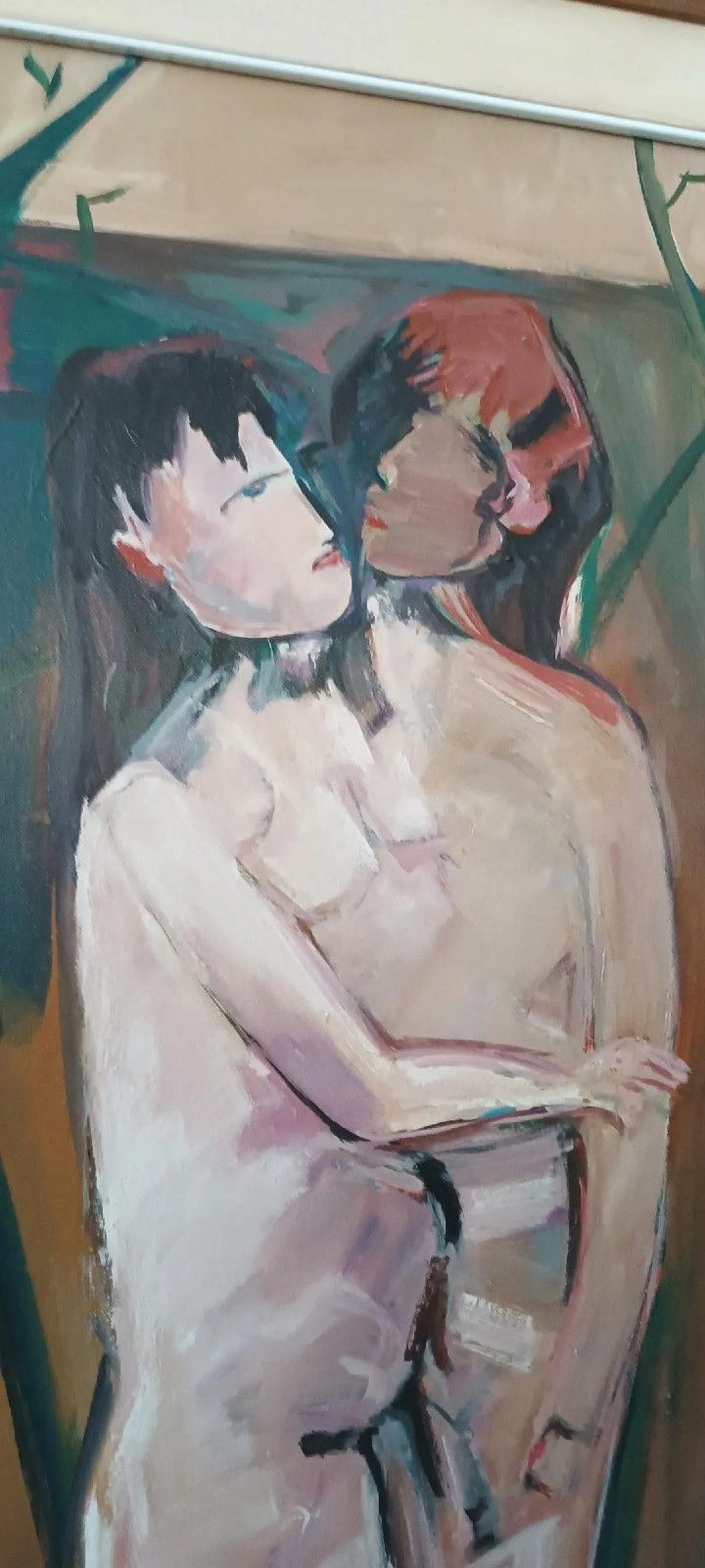 Figure di Marcello Mori, olio su tela, anni '70 7