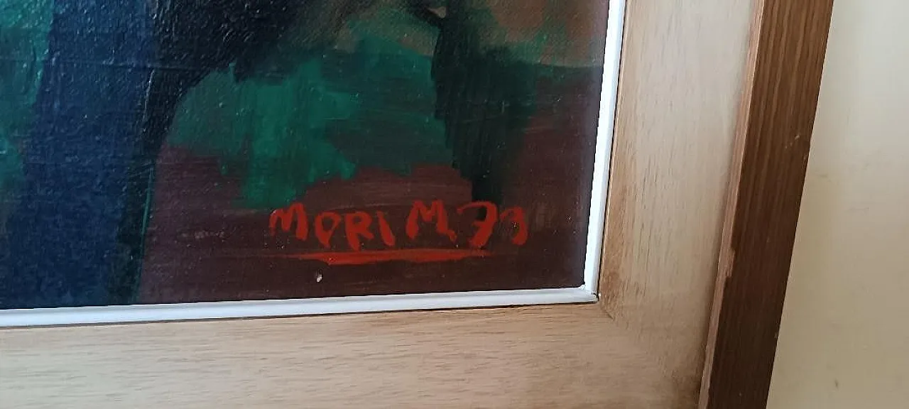 Figure di Marcello Mori, olio su tela, anni '70 8