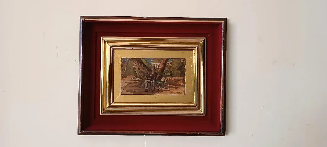 La Navicella Viareggio, olio su tavola, inizio '900 1