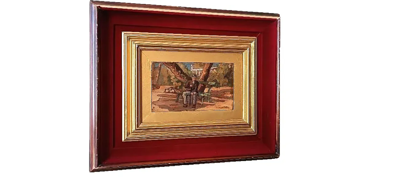 La Navicella Viareggio, olio su tavola, inizio '900 2