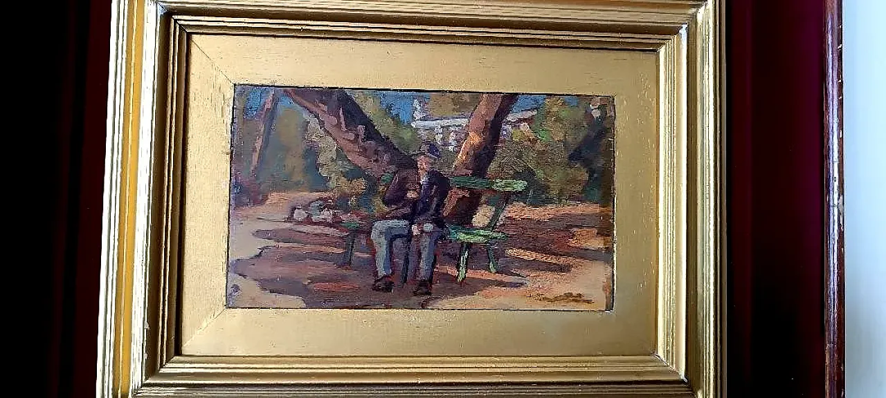 La Navicella Viareggio, olio su tavola, inizio '900 4