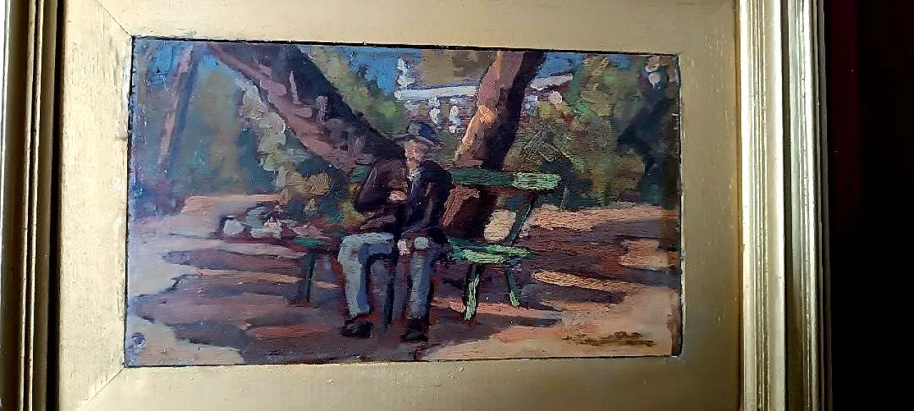 La Navicella Viareggio, olio su tavola, inizio '900 5