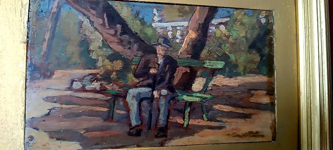 La Navicella Viareggio, olio su tavola, inizio '900 6