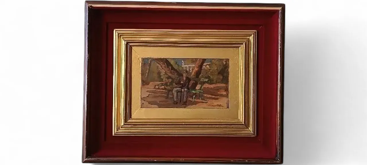 La Navicella Viareggio, olio su tavola, inizio '900 11