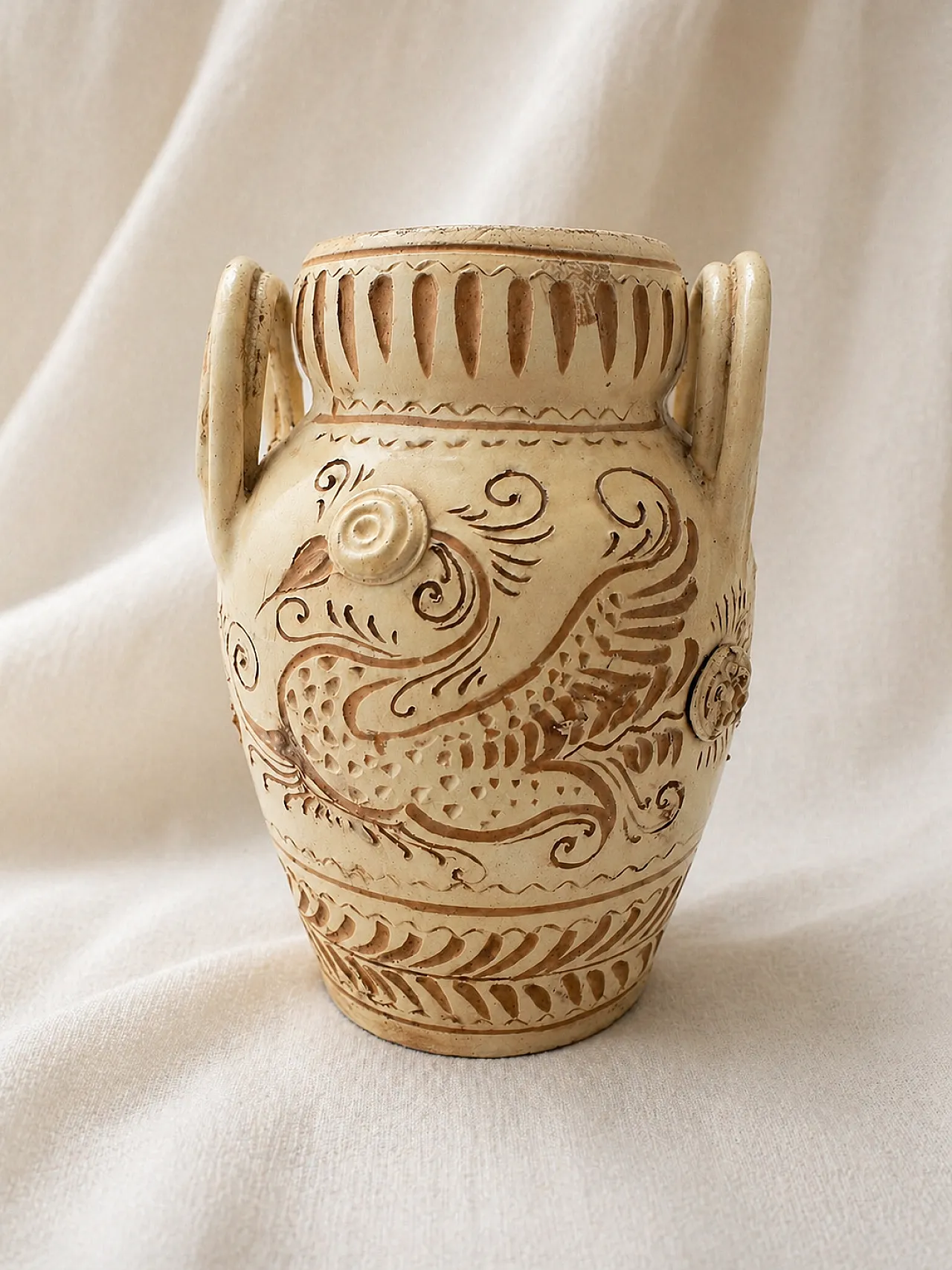 Vaso in ceramica, metà '900 2