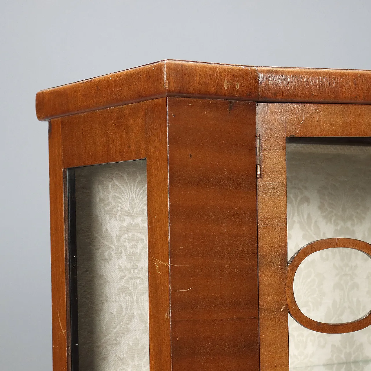 Art Deco showcase in mahogany veneer, 20th century 5