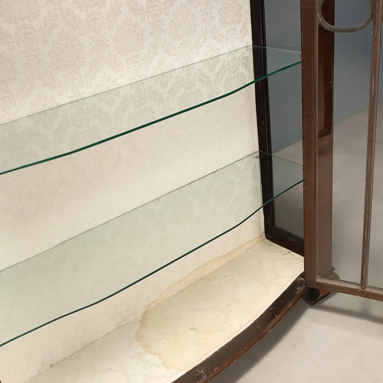 Art Deco showcase in mahogany veneer, 20th century 7