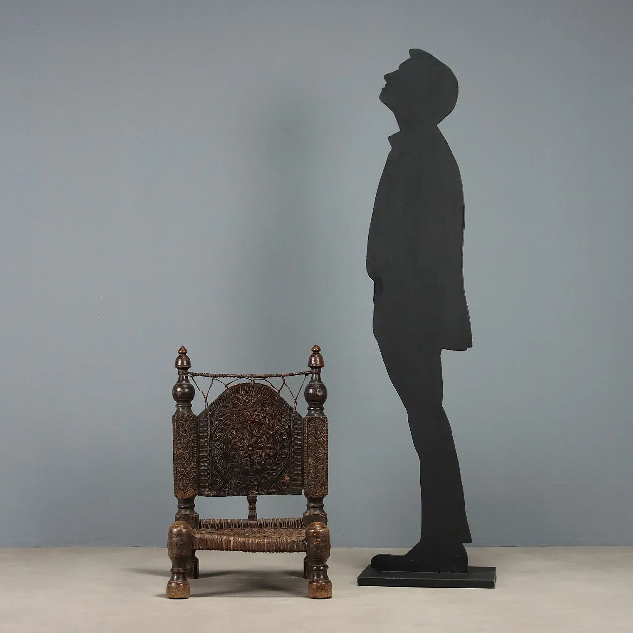 Ethnic chair in exotic wood, 19th century 3
