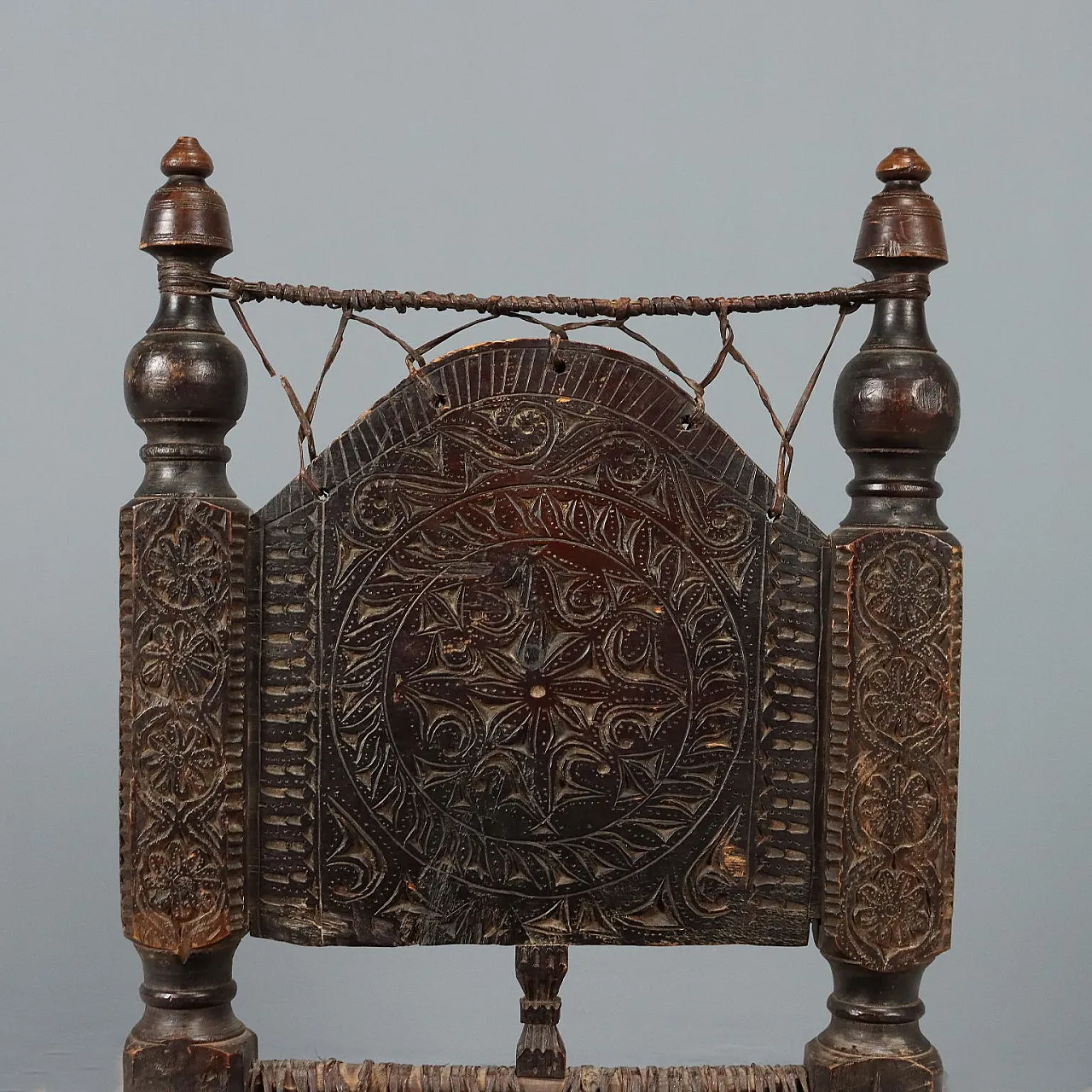 Ethnic chair in exotic wood, 19th century 4