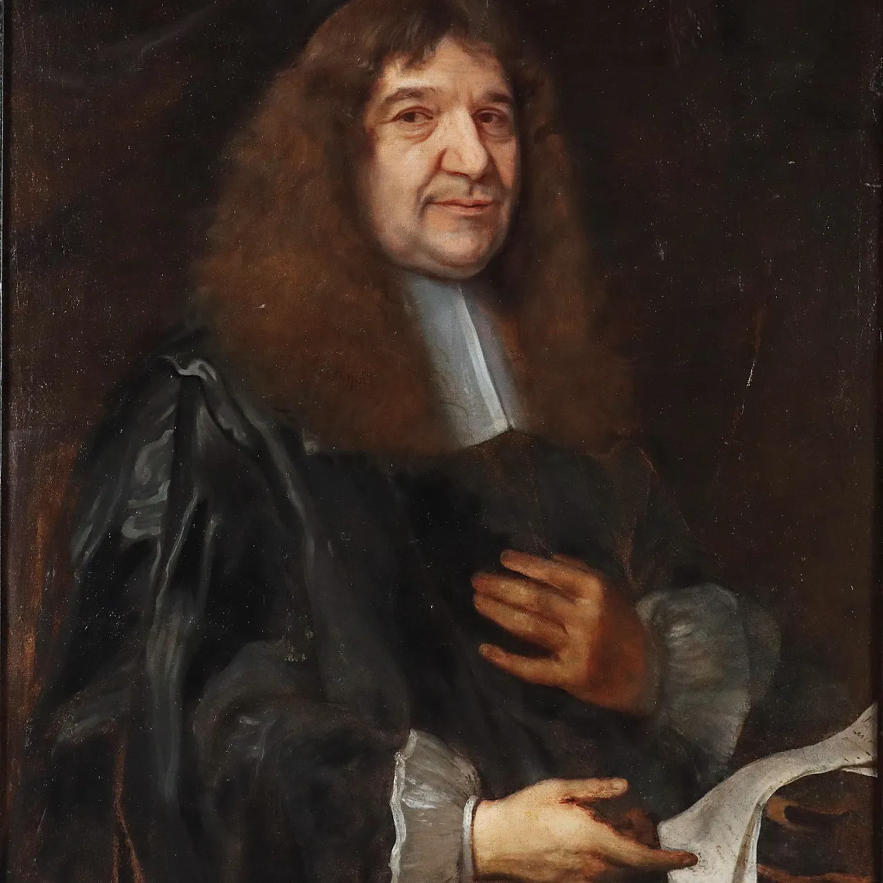 Painting Attributed to John Greenhill, oil on canvas, 18th century 3