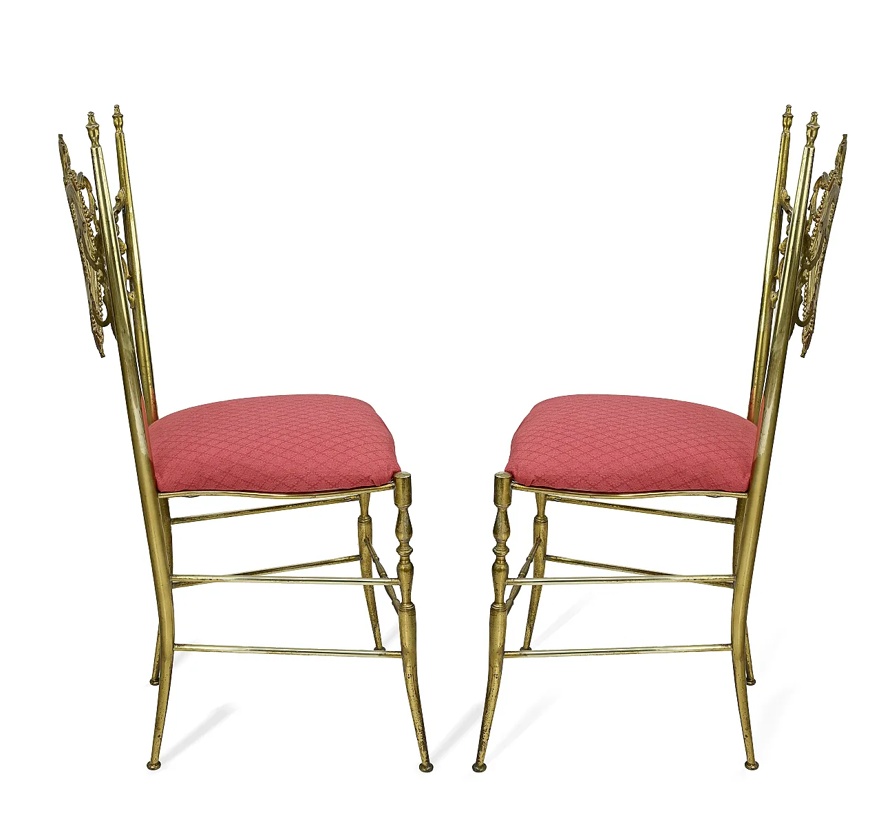 Coppia di sedie Hollywood Regency, anni '50 3