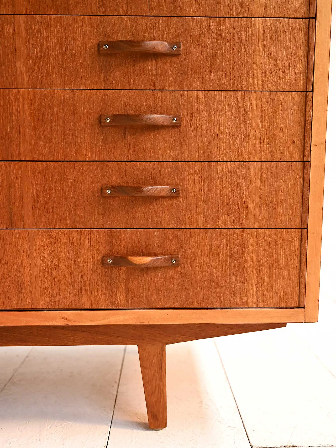 Scandinavian teak sideboard with extractable top, 1960s 6