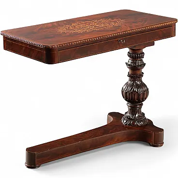 Charles X mahogany bedside table, 19th century