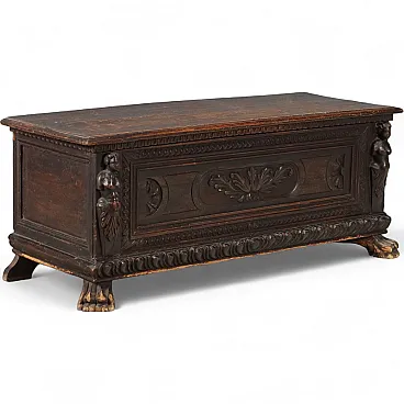 Small chest in walnut, 19th century