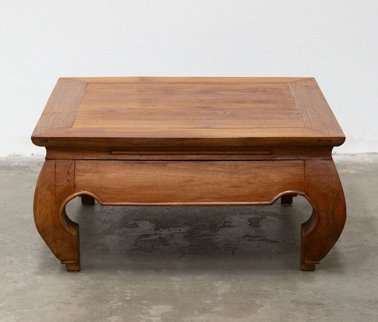 Opium teak wood coffee table, 20th century 1