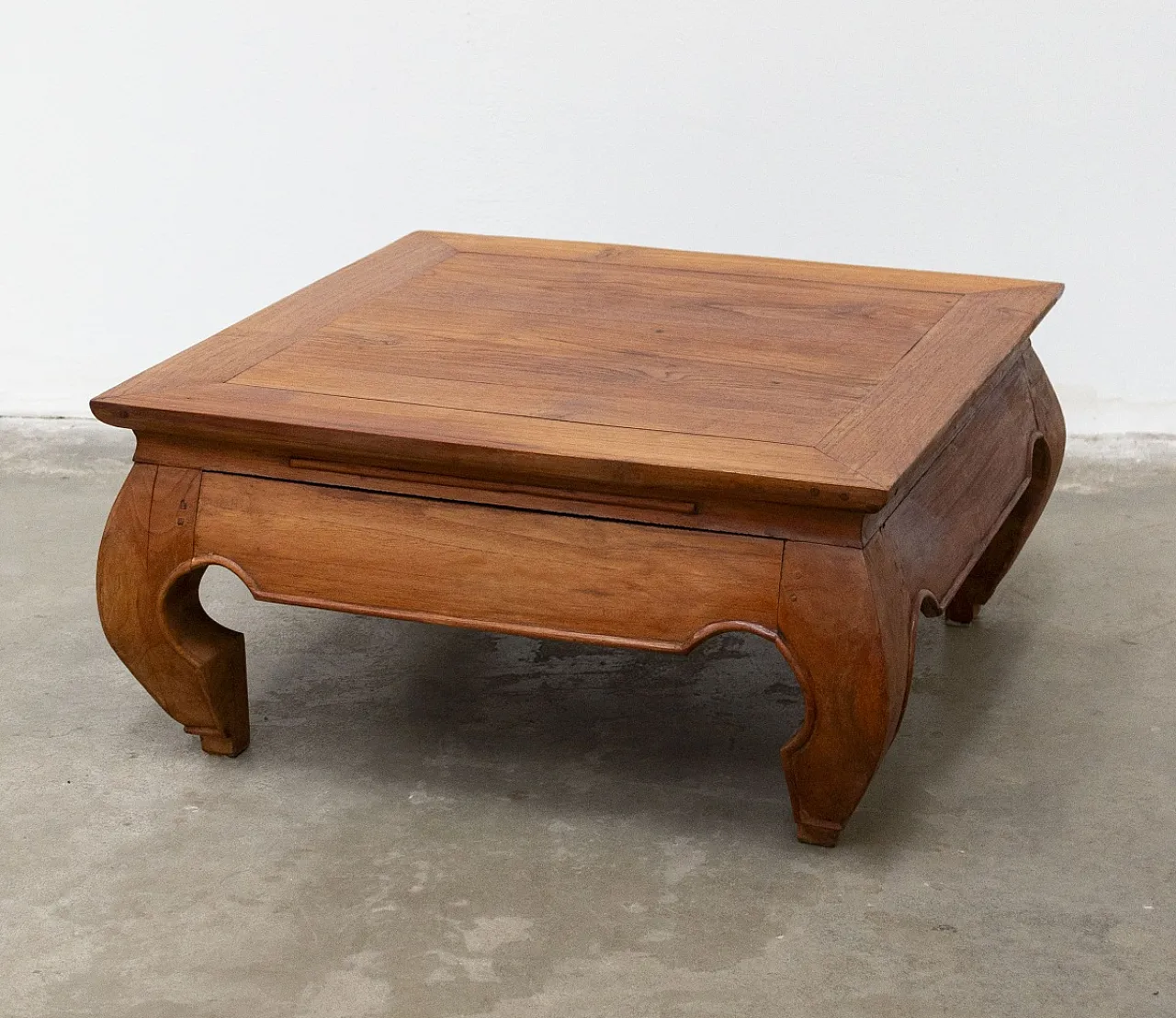 Opium teak wood coffee table, 20th century 2
