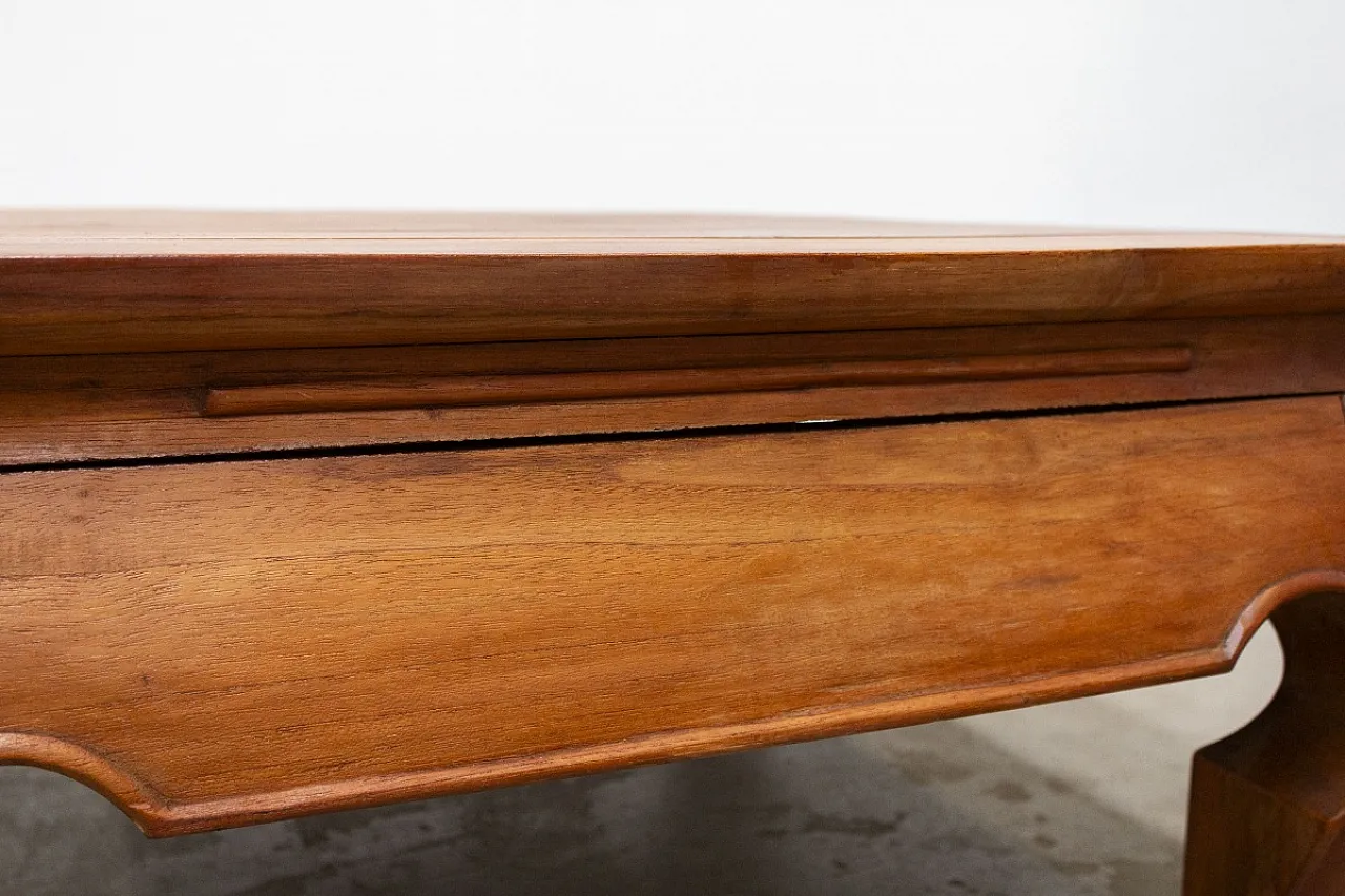 Opium teak wood coffee table, 20th century 6