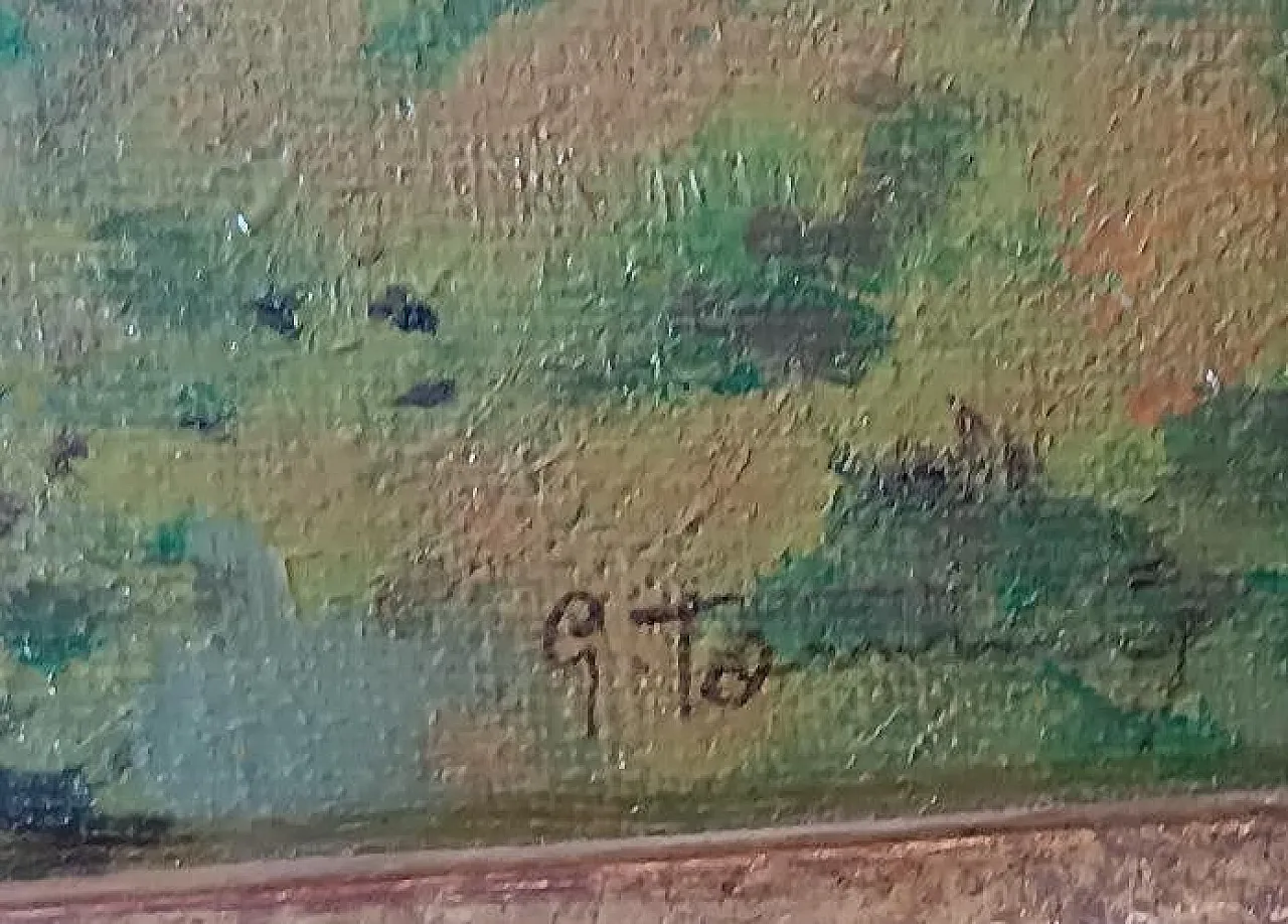 Scorcio di chiesa, olio su tela, '900 5