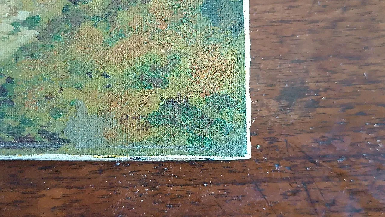 Scorcio di chiesa, olio su tela, '900 6