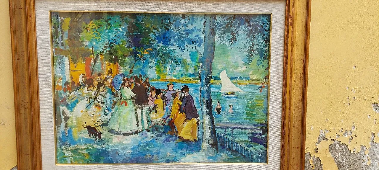 Parigino, olio su tela, anni '60 2