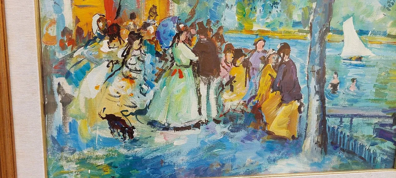 Parigino, olio su tela, anni '60 3