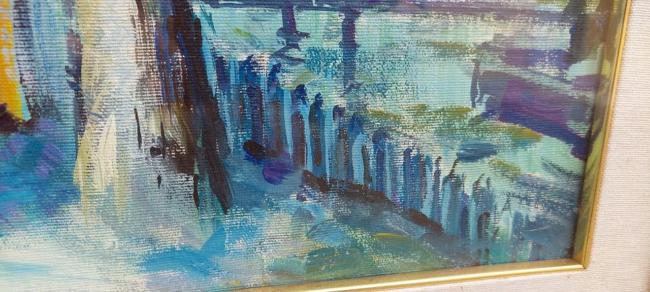 Parigino, olio su tela, anni '60 5