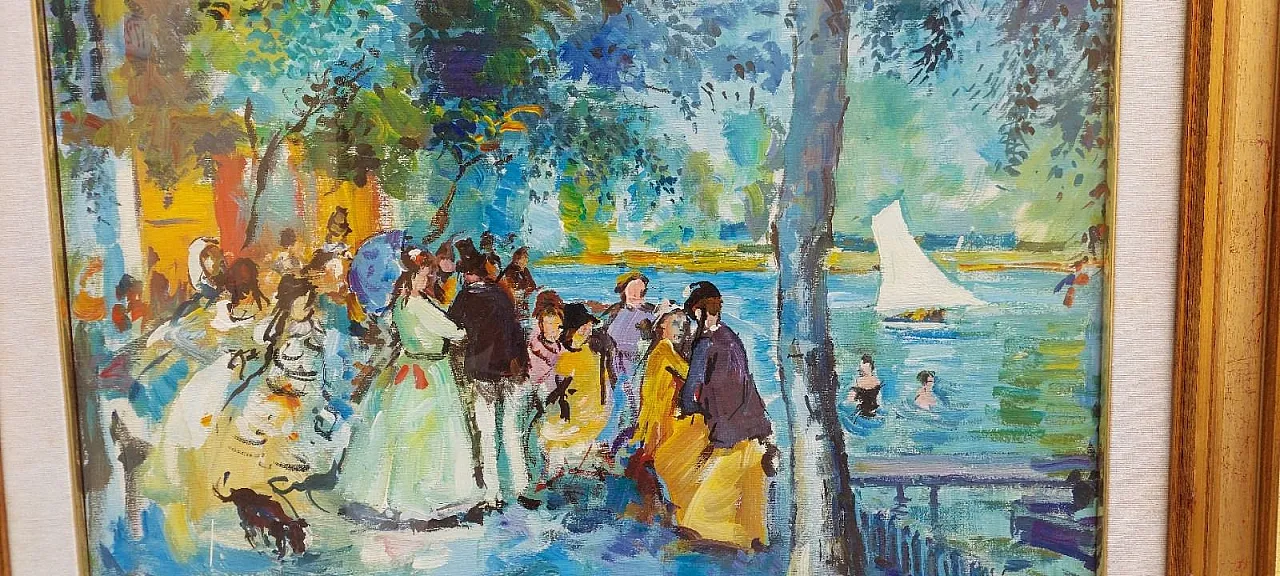 Parigino, olio su tela, anni '60 7