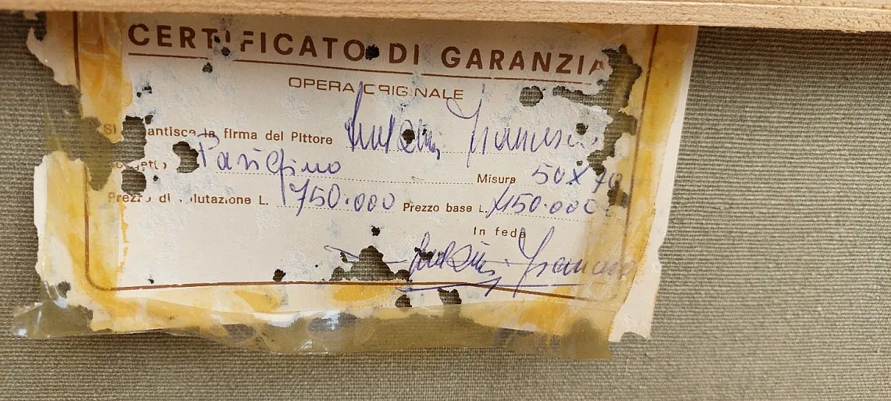 Parigino, olio su tela, anni '60 11