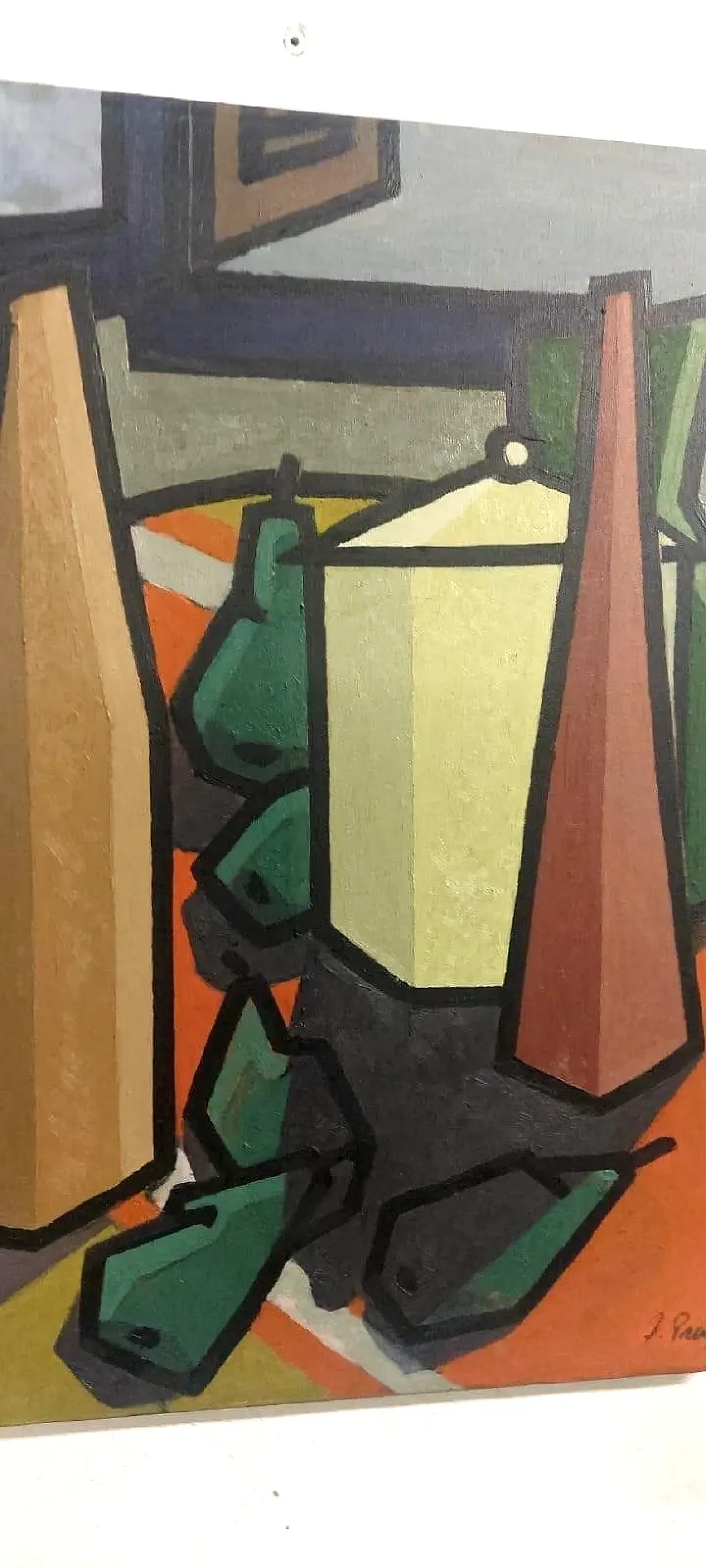 Natura morta di Franco Prayer, olio su tela, '900 4