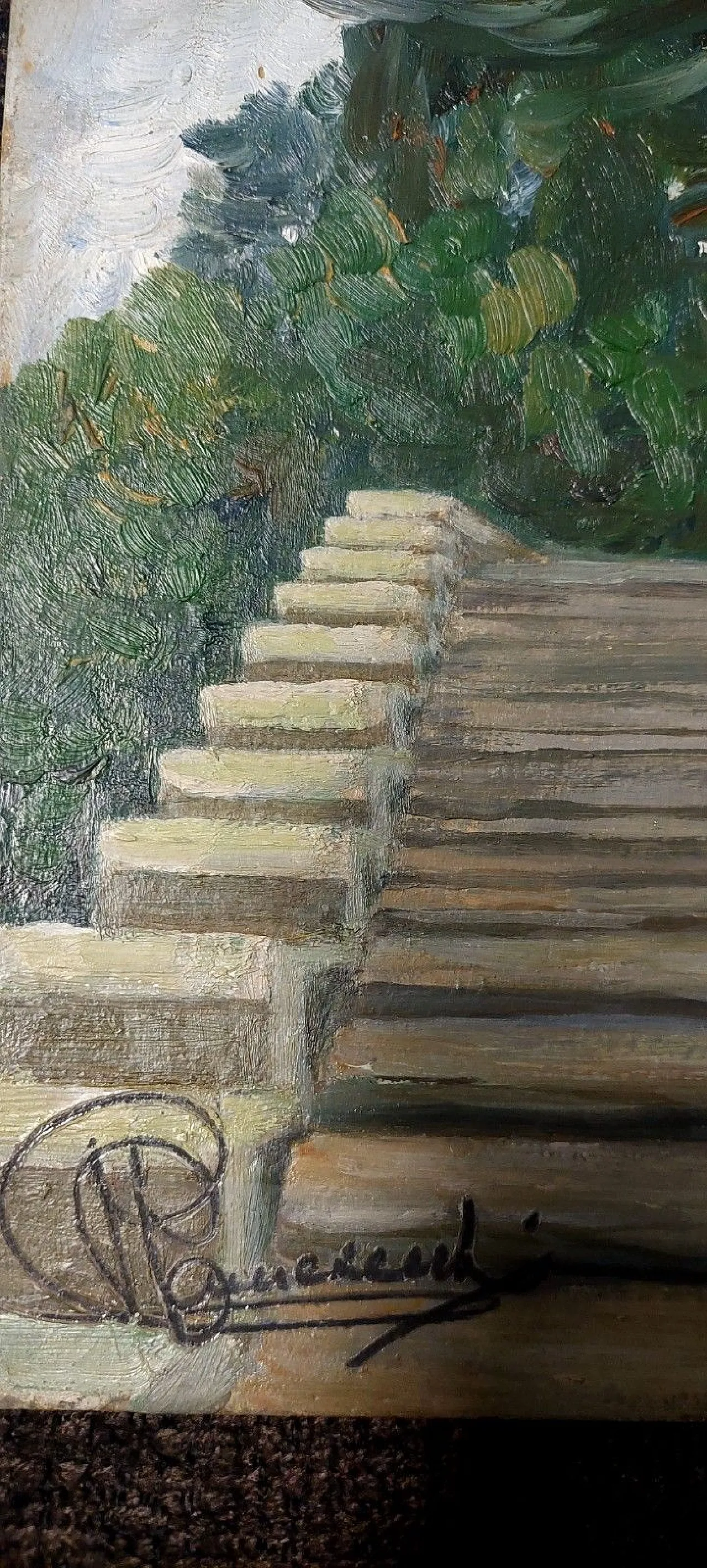 Le Rampe A San Niccolo, olio su tela, '900 5