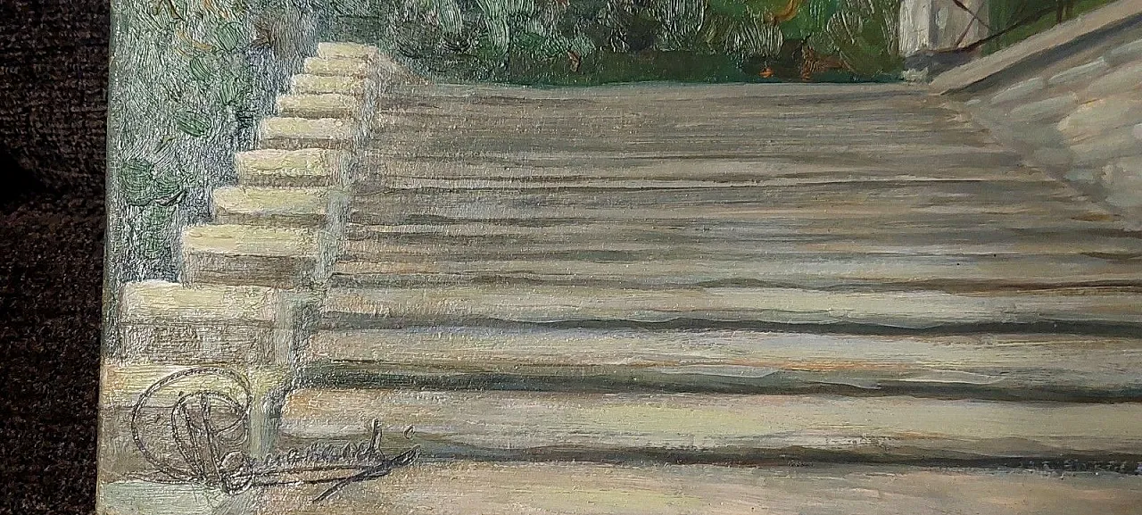 Le Rampe A San Niccolo, olio su tela, '900 8