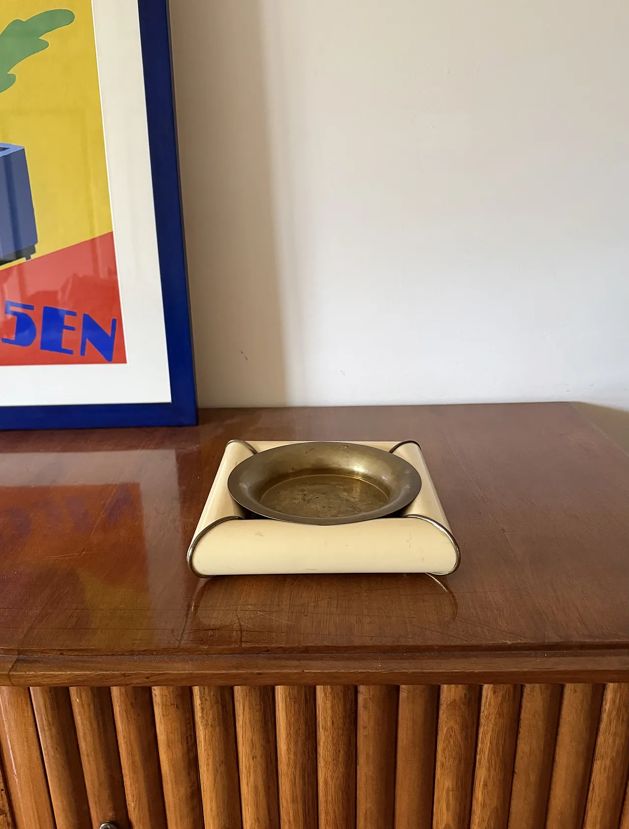 Tommaso Barbi, Midcentury brass ashtray, Italy 1970 2