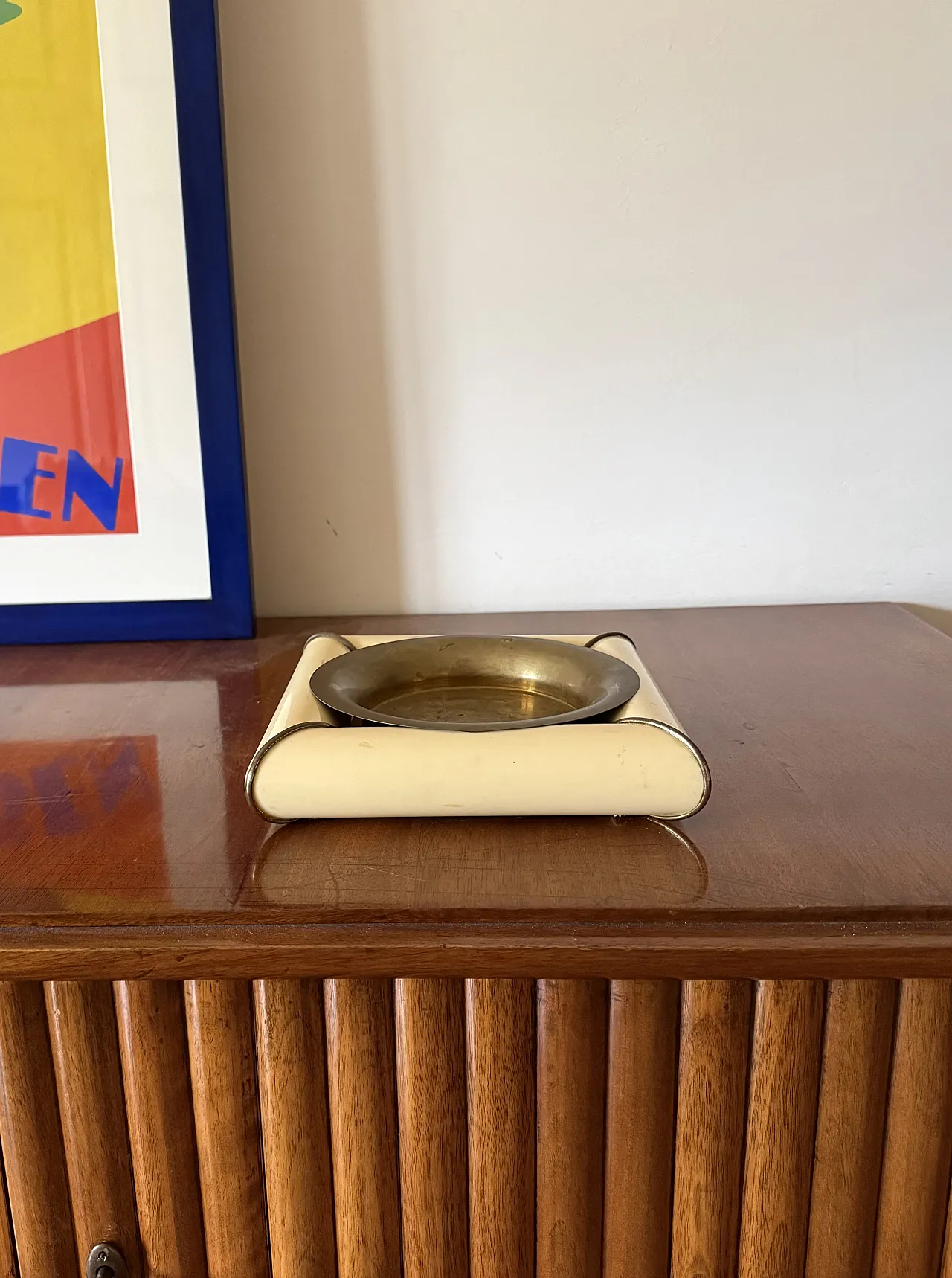 Tommaso Barbi, Midcentury brass ashtray, Italy 1970 4
