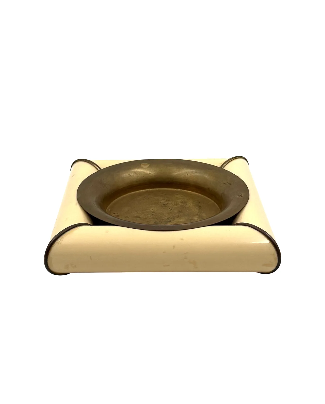 Tommaso Barbi, Midcentury brass ashtray, Italy 1970 6