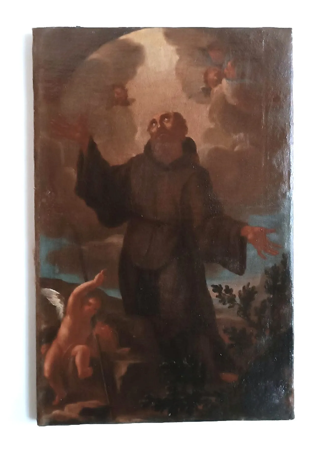 Santo Francescano, olio su tela, '700 1
