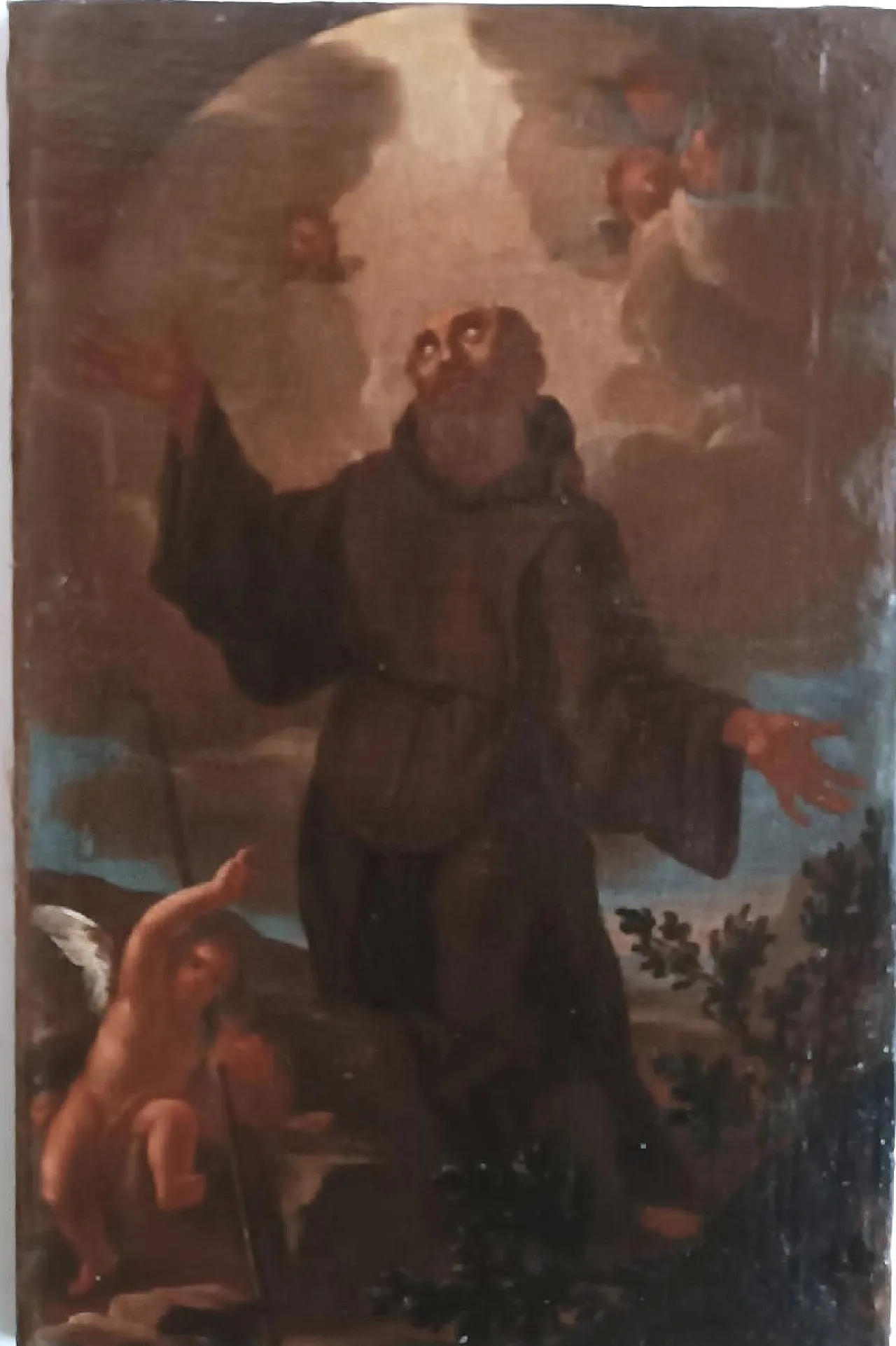 Santo Francescano, olio su tela, '700 3