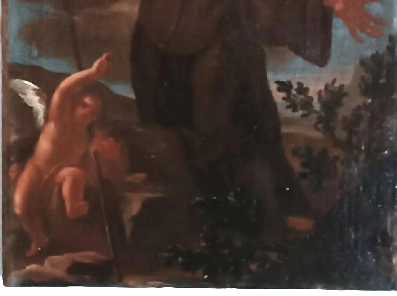 Santo Francescano, olio su tela, '700 5