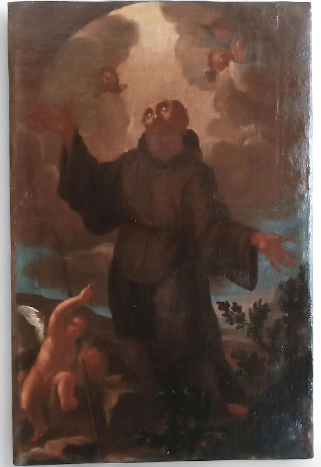 Santo Francescano, olio su tela, '700 10