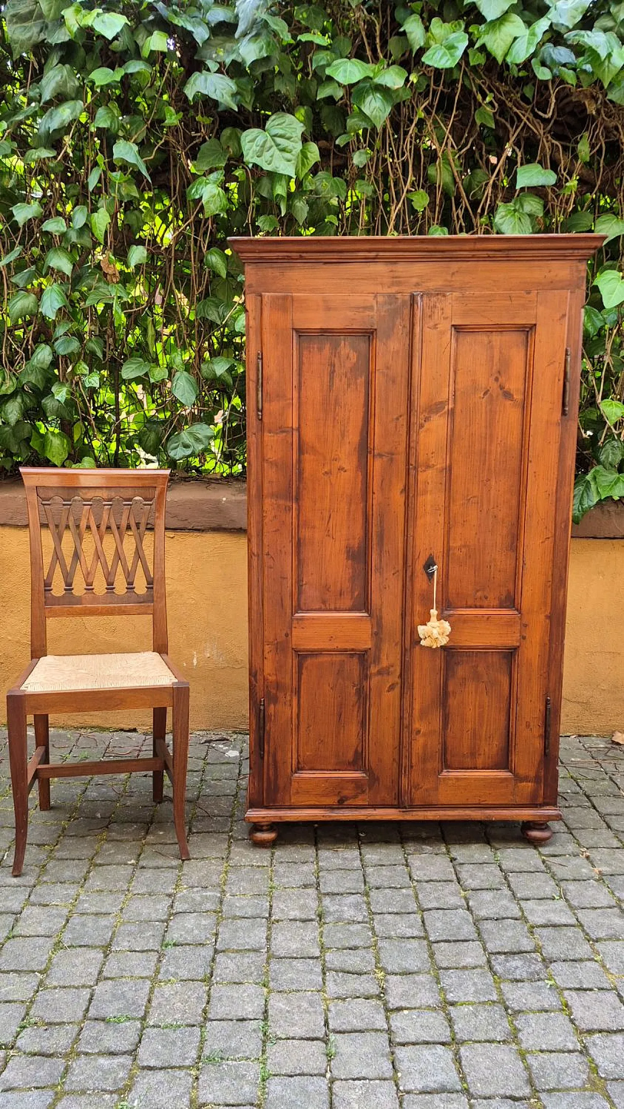 Credenza in legno di pino, metà '800 8