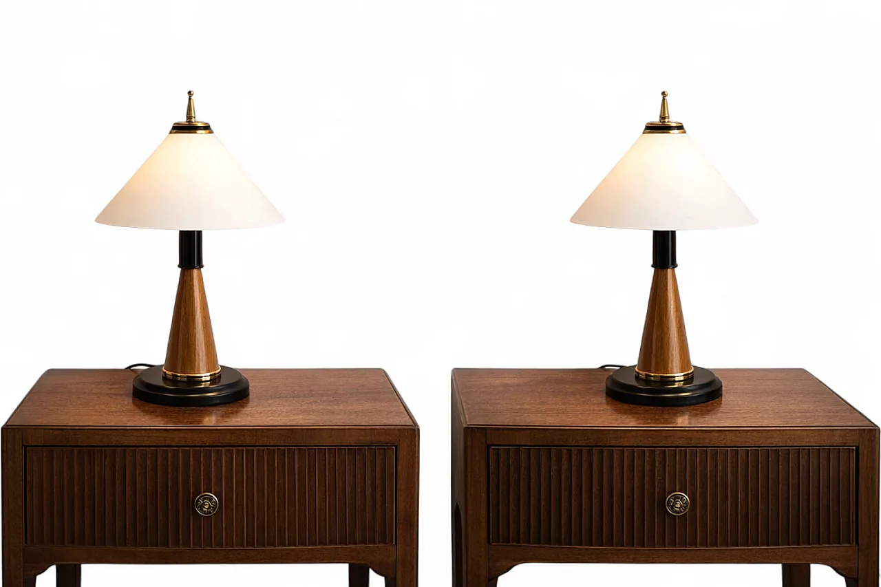 Jolly pair of table lamps, 1970s 8