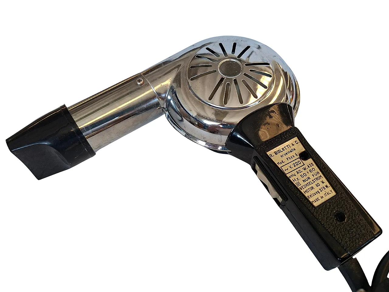 Hairdryer Mod. Phon 4 by Bialetti, 70s 1