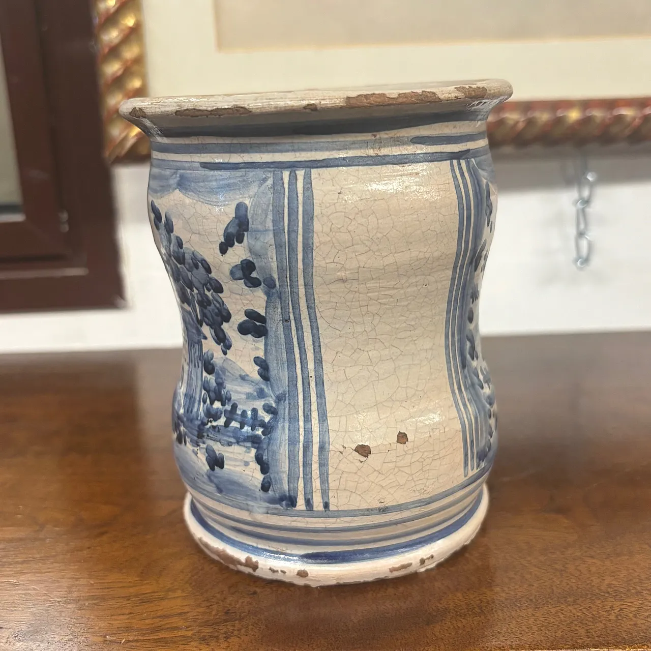 Albarello pharmacy vase with coat of arms, Naples, 18th century 8