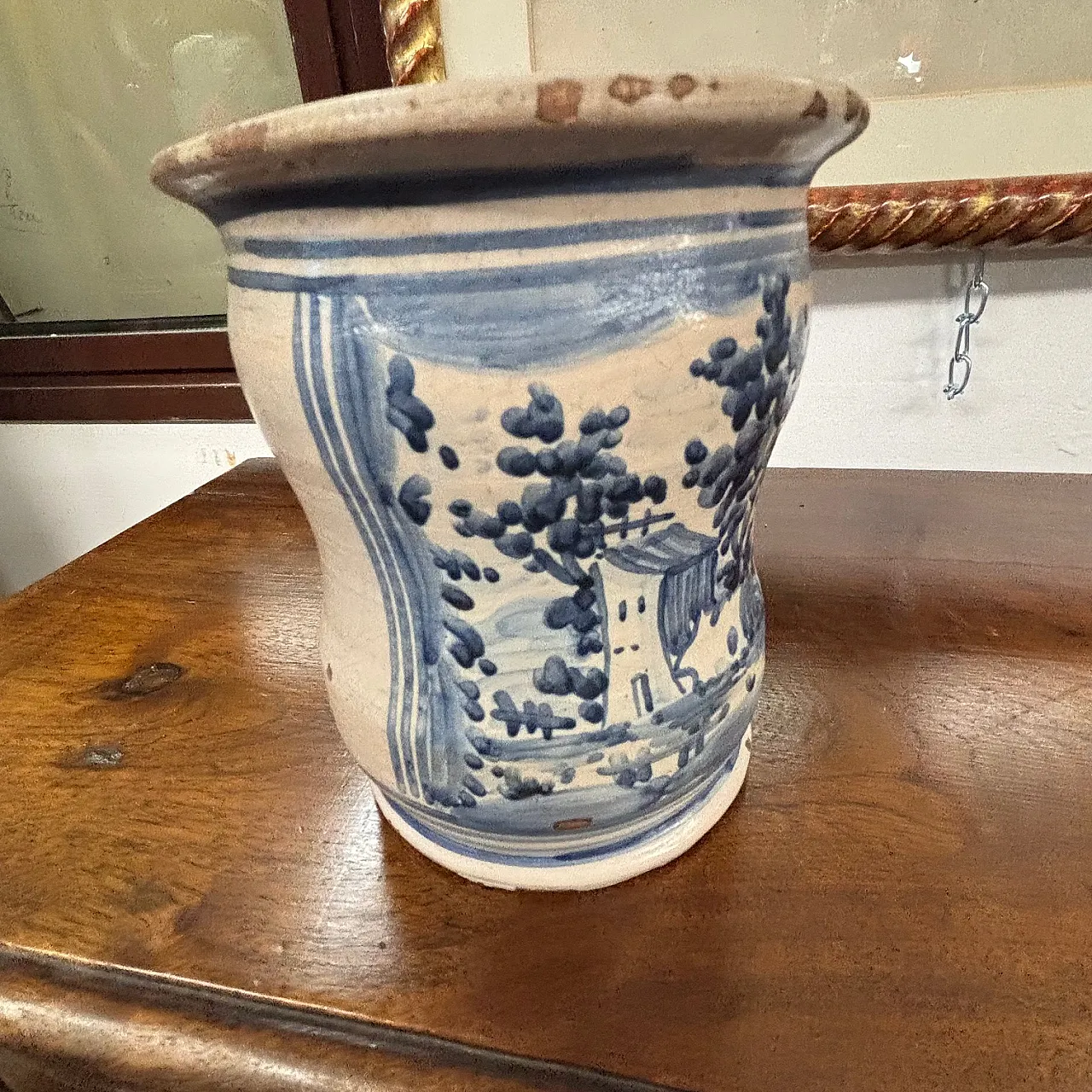 Albarello pharmacy vase with coat of arms, Naples, 18th century 11