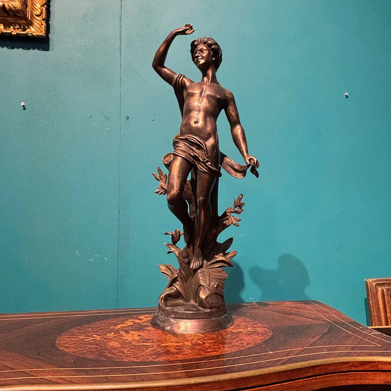 Bronze sculpture Apollo Moreau France, 19th century 1