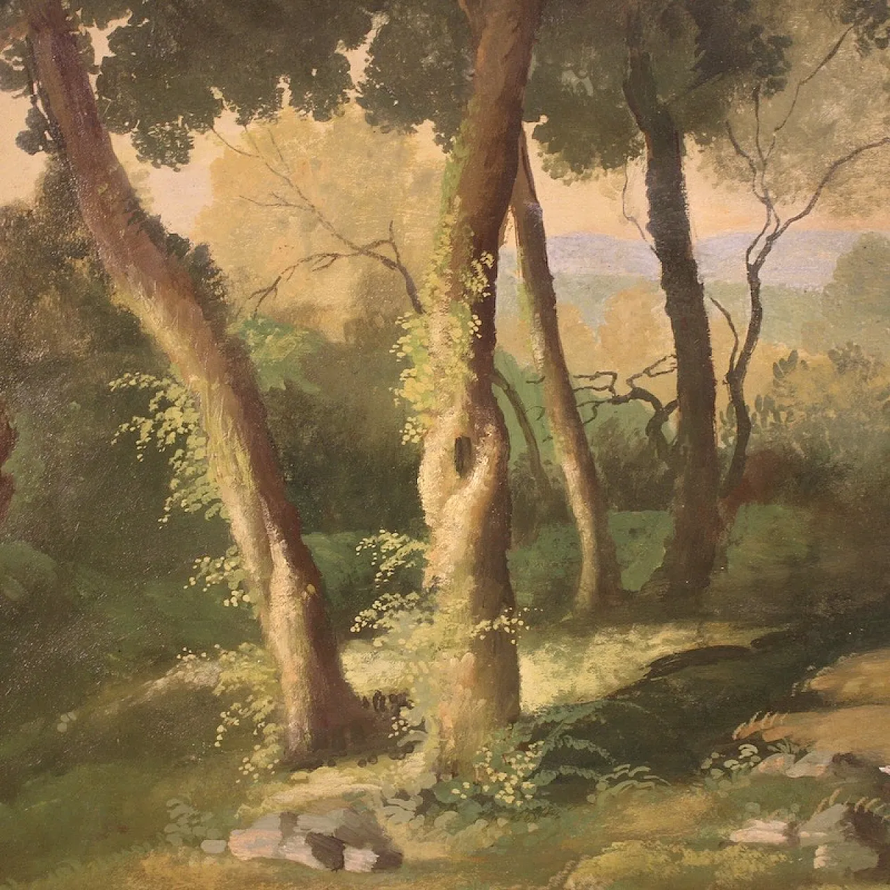 Dipinto italiano paesaggio, '900 11