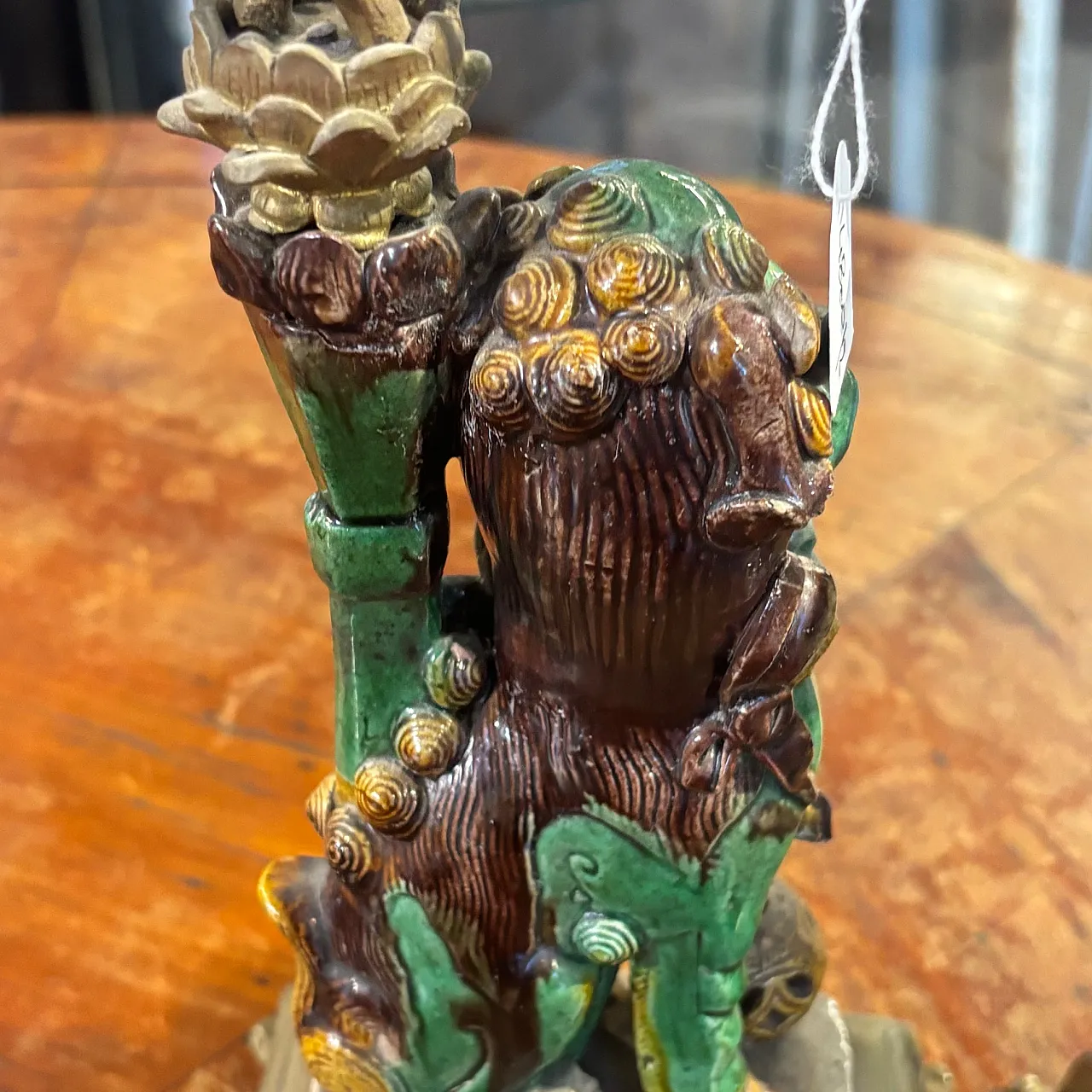 Cani di Fo' candlesticks in majolica and bronze, 19th century 9