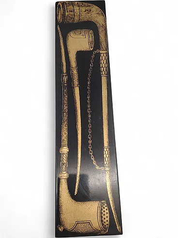 Enamelled metal box by Piero Fornasetti, 50s